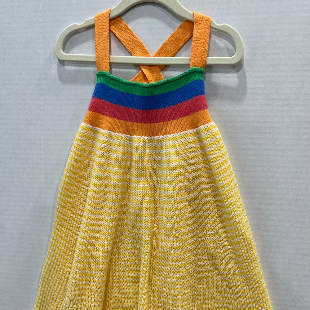 Girl - 2-3Y - Bonnie Mob Rainbow Yellow Summer Sweater Dress
